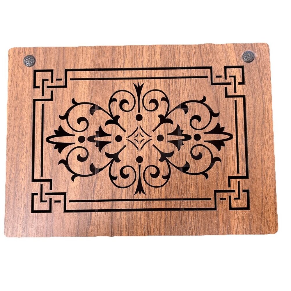 Premium Wood Tea /Button Storage Box Organizer Divider Brown Eco-Friendly